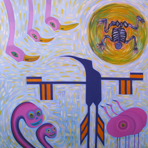 Wal Jarosz,,Sztorm II-olej na płótnoe 80x80 cm mała.jpg
