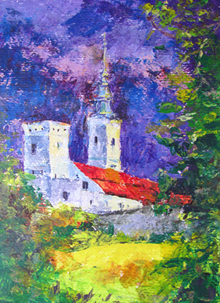 Klasztor Cystersów w Sulejowie akryl 32x24.jpg