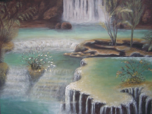 8 Wodospady akryl, płótno 50x70 2007.jpg
